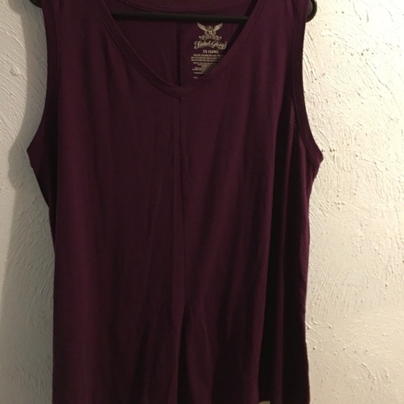 Burgundy/Raspberry Sleeveless Tunic - Picture 2 of 2
